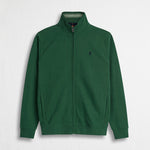 Felpa Full Zip 100% Cotone - Dark Green