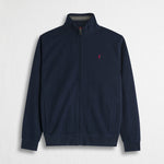 Felpa Full Zip 100% Cotone - Blue Navy