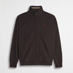 Felpa Full Zip 100% Cotone - Chocolate