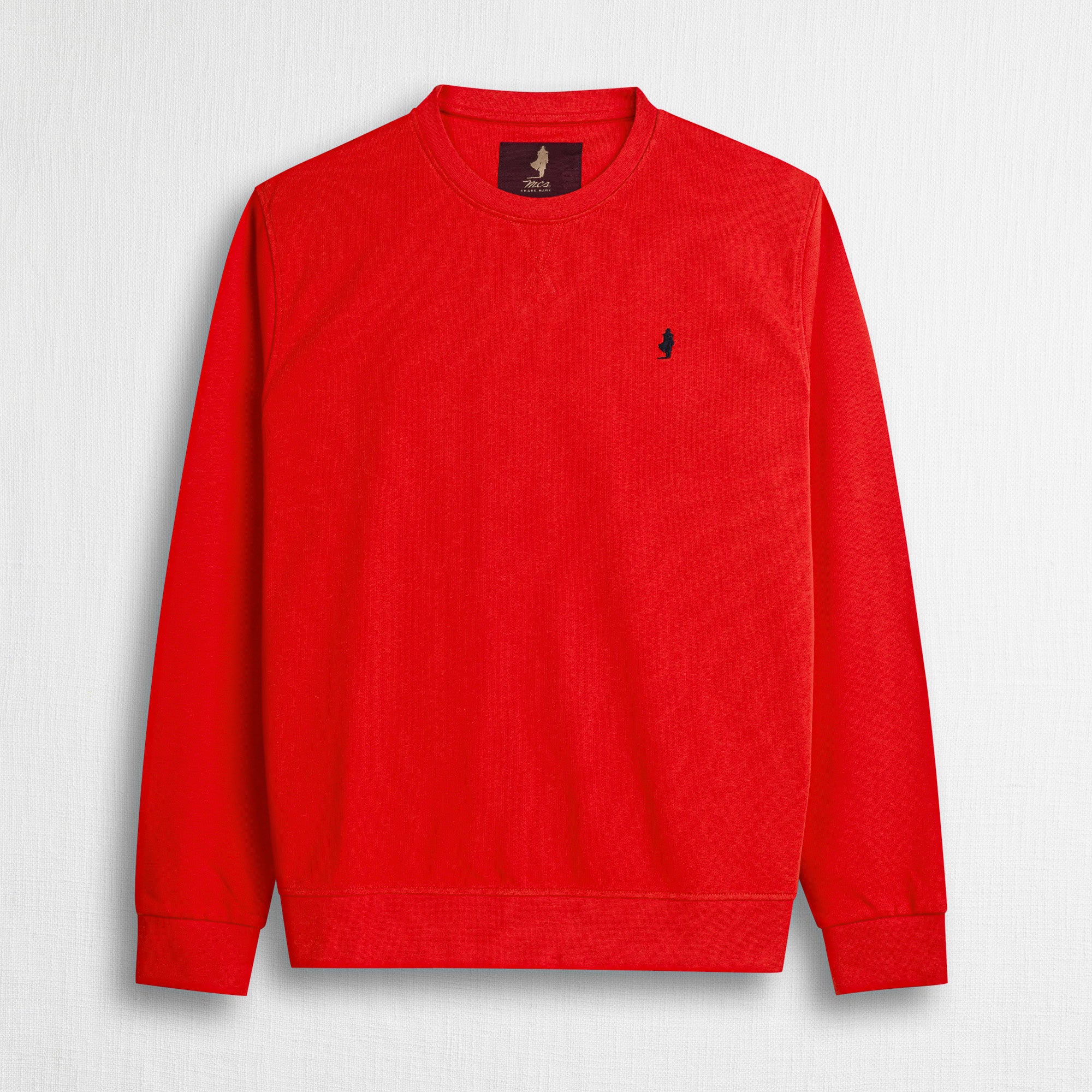 Felpa 100% cotone girocollo - Spice Orange