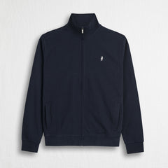 Felpa 100% cotone full zip - Navy Blue