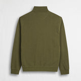 Felpa 100% cotone full zip - Dark Olive