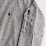 Felpa bomber 100% cotone - Melange Gray