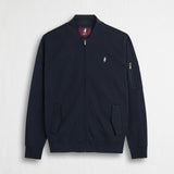 Felpa bomber 100% cotone - Navy Blue