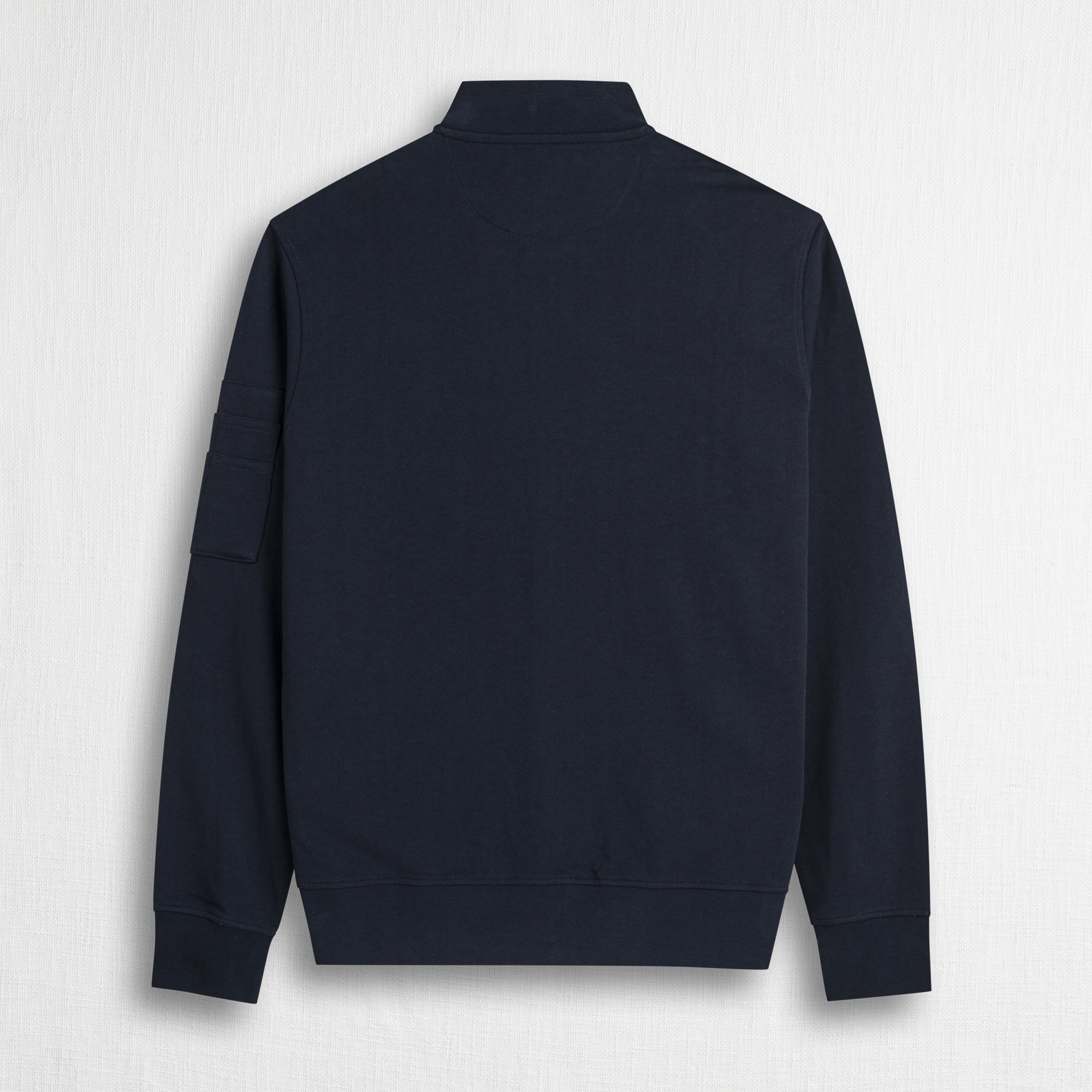 100% Cotton Bomber Sweatshirt - Navy Blue