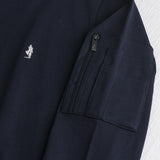 Felpa bomber 100% cotone - Navy Blue