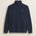 Felpa Mezza Zip in Cotone Smerigliato fronte - Navy Blue