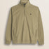 Felpa Mezza Zip in Cotone Smerigliato fronte - Elmwood Brown