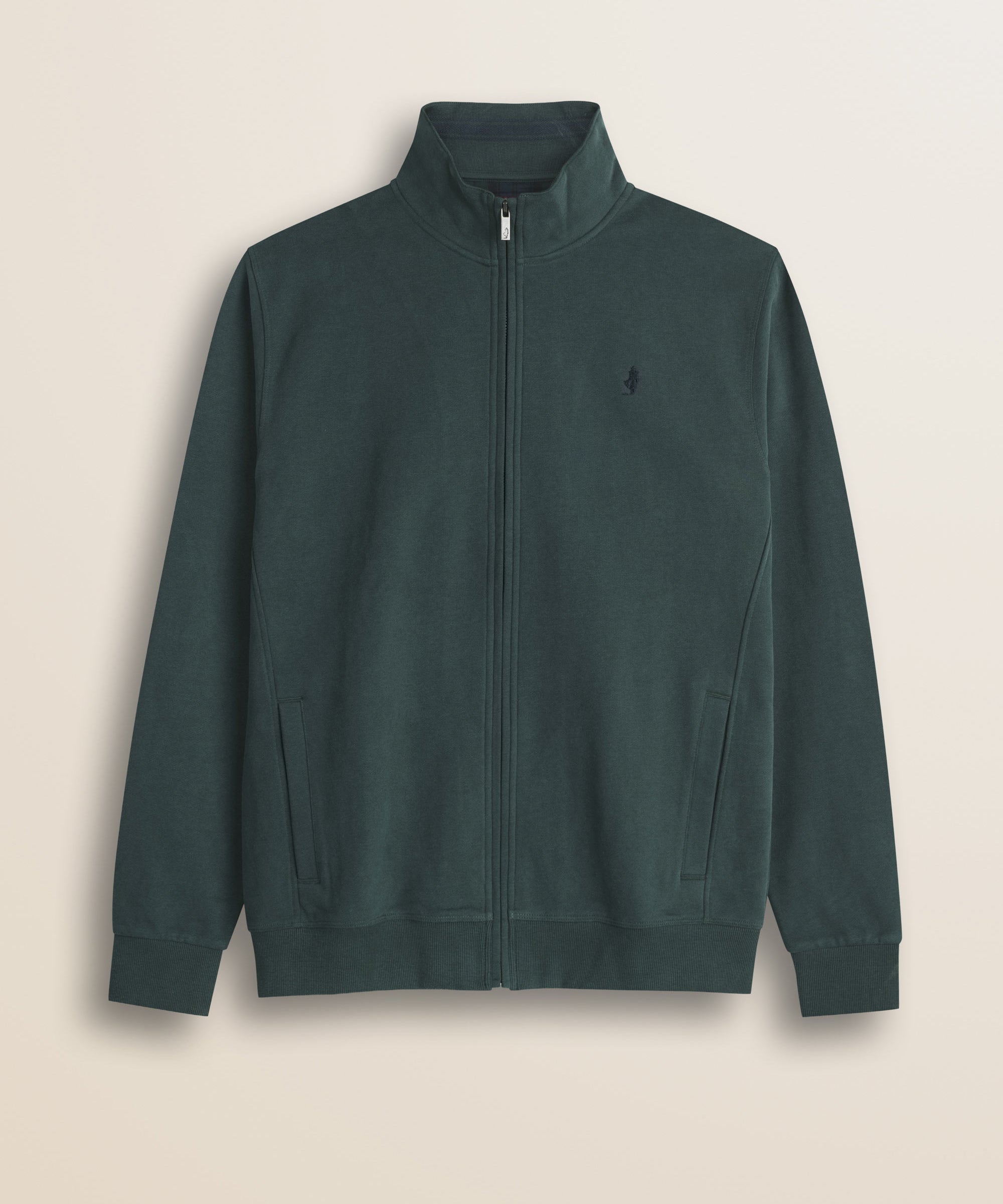 Felpa Full Zip in Cotone Smerigliato fronte - Ponderosa Pine