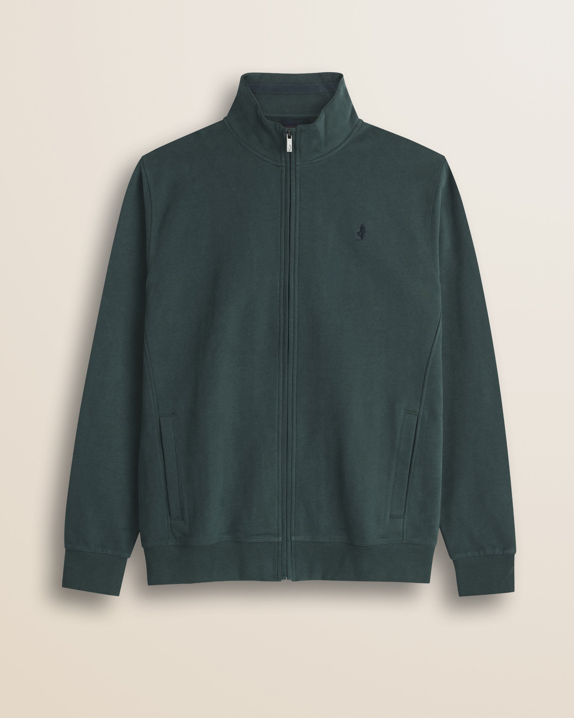 Felpa Full Zip in Cotone Smerigliato fronte - Ponderosa Pine