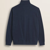 Felpa Full Zip in Cotone Smerigliato retro - Navy Blue