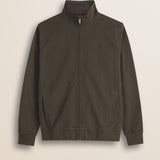 Felpa Full Zip in Cotone Smerigliato fronte - Chocolate