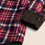 Overshirt in Flanella a Quadri dettaglio manica - Red Check
