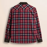 Overshirt in Flanella a Quadri retro - Red Check