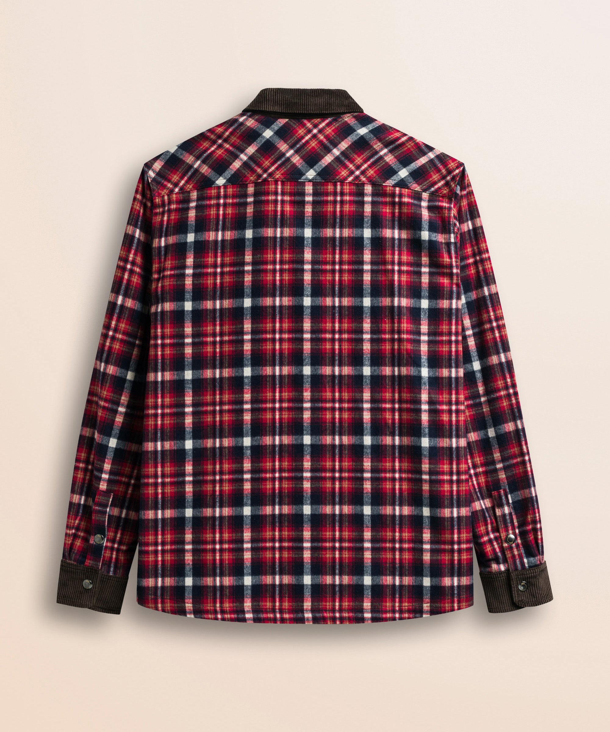 Overshirt in Flanella a Quadri retro - Red Check