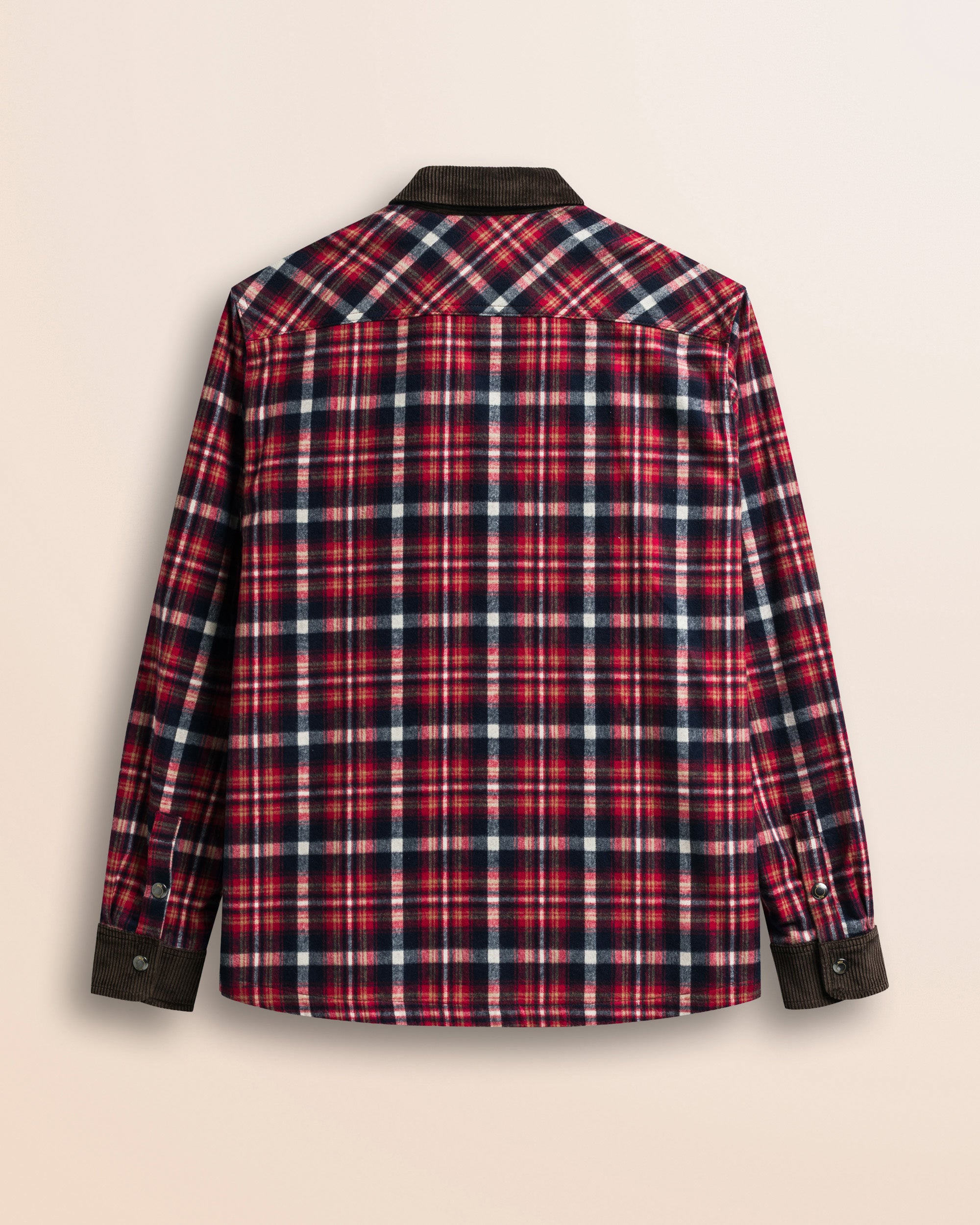 Overshirt in Flanella a Quadri retro - Red Check