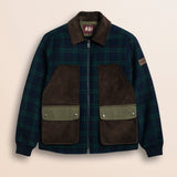 Giacca Harrington in lana check Black Watch fronte - Black Watch