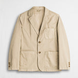 Blazer casual in cotone - Khaky