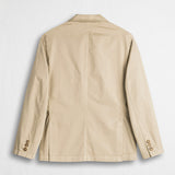 Blazer casual in cotone - Khaky