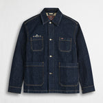 Giacca Workwear in raw denim - Dark Blue