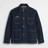 Giacca Workwear in raw denim - Dark Blue