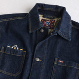 Workwear Raw Denim Jacket - Dark Blue