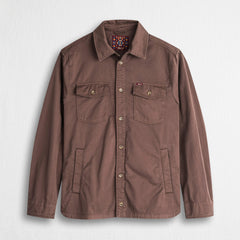 Cotton shirt jacket - Chocolate