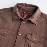 Giacca camicia in cotone - Chocolate