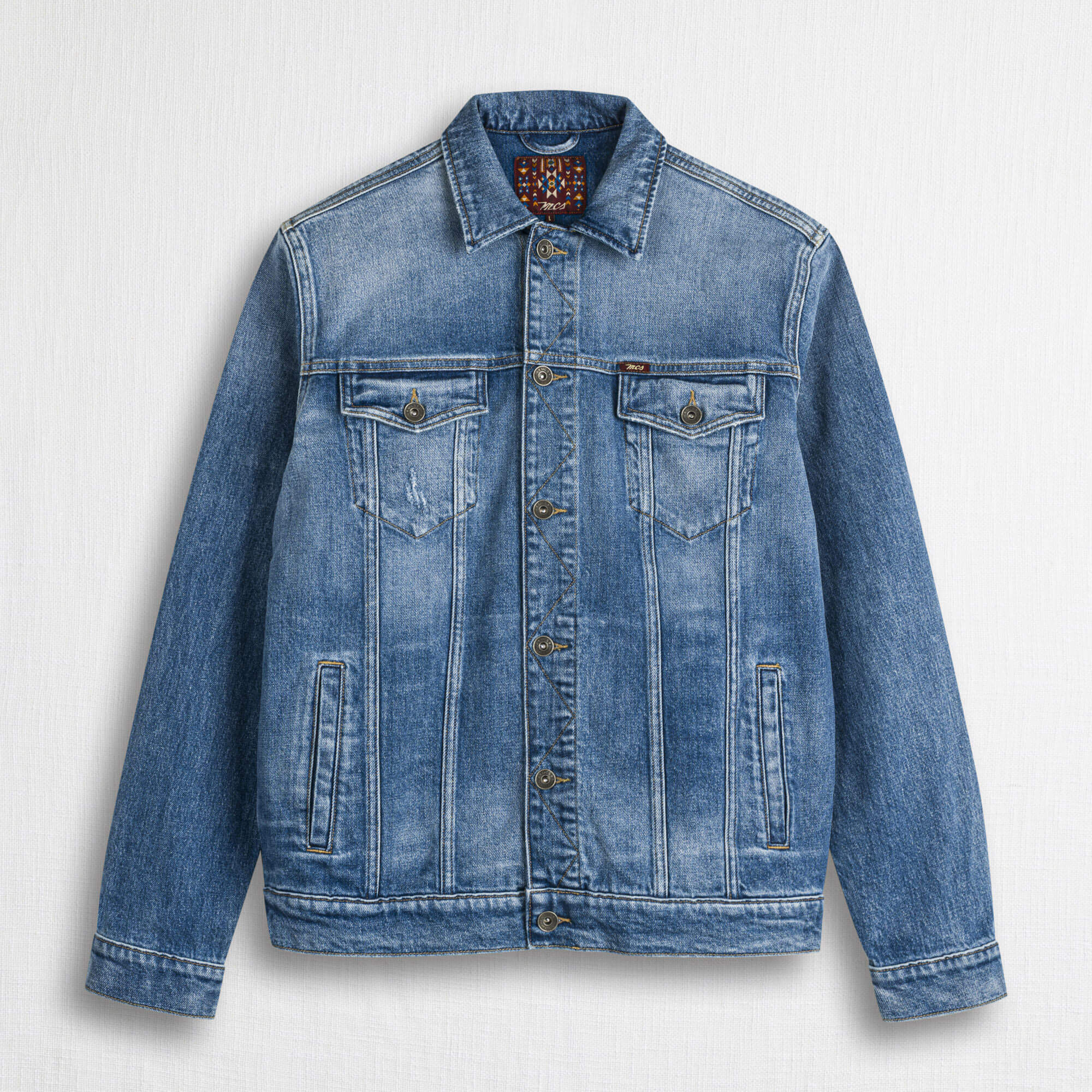 Giacca Trucker in denim - Mid Blue