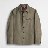 Giacca corta in misto cotone e lino - Vintage Khaki