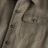 Giacca corta in misto cotone e lino - Vintage Khaki
