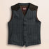 Gilet in Lana Herringbone fronte - Herringbone Grey Melange