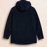Caban in lana check Black Watch retro - Blue Navy