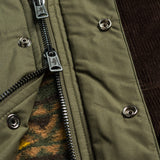Caban in Cotone Cerato British Millerain dettaglio zip - Military Green