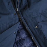 Parka in Softshell Imbottito Antivento dettaglio apertura - Navy Blue