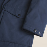 Parka in Softshell Imbottito Antivento dettaglio manica - Navy Blue