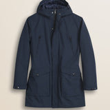 Parka in Softshell Imbottito Antivento fronte - Navy Blue