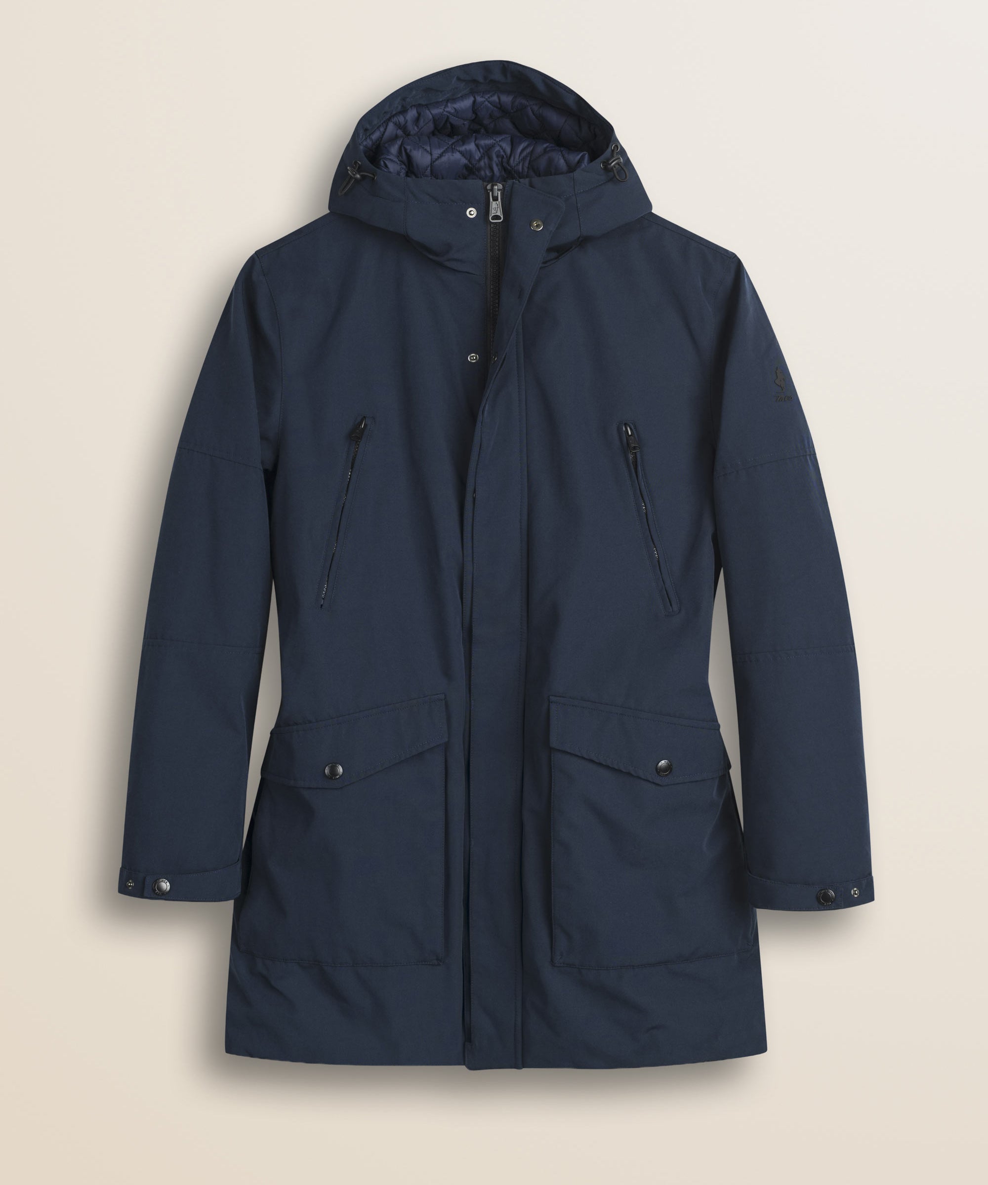 Parka in Softshell Imbottito Antivento fronte - Navy Blue