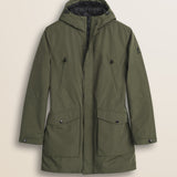 Parka in Softshell Imbottito Antivento fronte - Olive Night