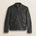 Giacca Biker in Pelle d'Agnello Cerata a Mano fronte - Chocolate