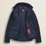 Giacca Trapuntata con Collo in Velluto a Coste dettaglio interno - Navy Blue