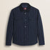 Giacca Trapuntata con Collo in Velluto a Coste fronte - Navy Blue