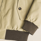 Giacca Harrington in Softshell Imbottita dettaglio manica - Taupe