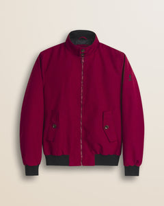 Giacca Harrington in Softshell Imbottita fronte - Merlot