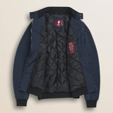 Giacca Harrington in Softshell Imbottita dettaglio interno - Navy Blue