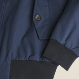 Giacca Harrington in Softshell Imbottita dettaglio manica - Navy Blue