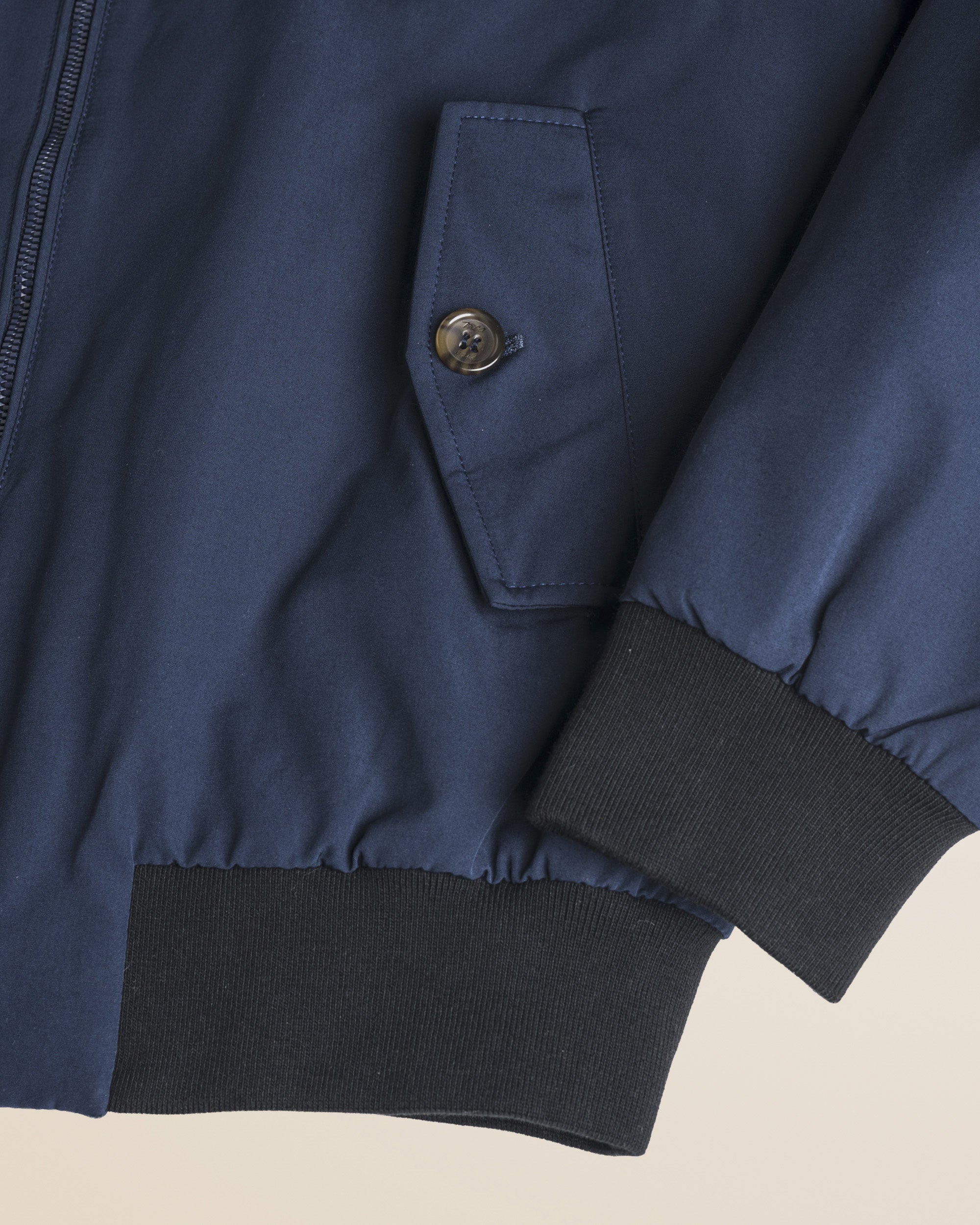 Giacca Harrington in Softshell Imbottita dettaglio manica - Navy Blue
