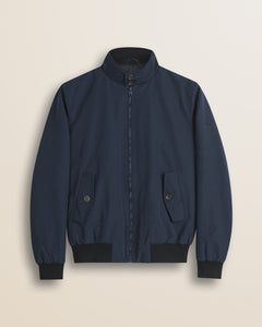 Giacca Harrington in Softshell Imbottita fronte - Navy Blue