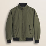 Giacca Harrington in Softshell Imbottita fronte - Olive Night