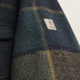 Caban in Lana Cotta a Quadri Imbottito dettaglio logo - Atlantic Deep Check
